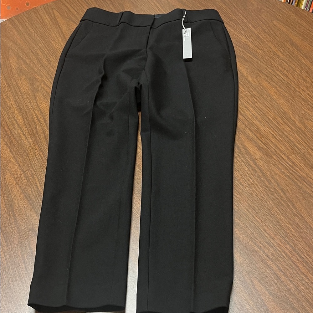 Loft Curvy Slim Black Pants, size 4,‎ NWT